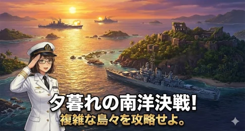 【WoWS】新マップ「Sunset Isles」登場！トーレス海峡をモチーフにした“夕暮れ”の群島戦場を攻略せよ