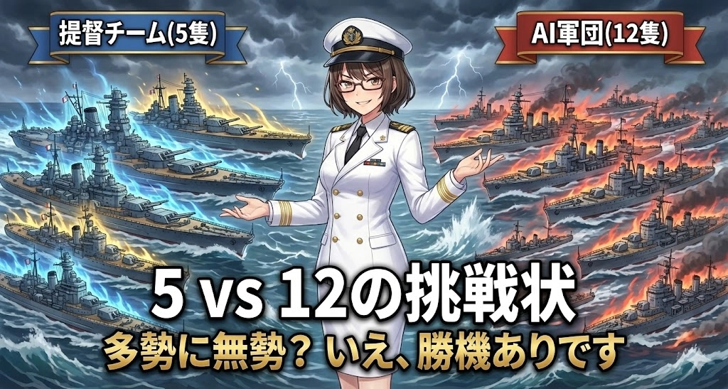 【WoWS非対称戦】5対12の無双モード！？ 経験値稼ぎ放題の「非対称戦」攻略と注意点